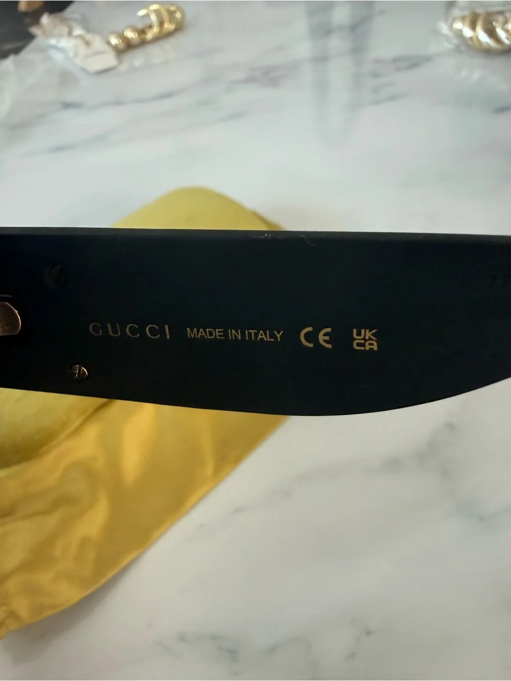 Authentic Gucci Black Sunglasses